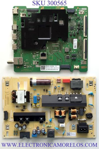 KIT DE TARJETAS PARA TV SAMSUNG CRYSTAL 4K SMART TV / MAIN BN96-52989A / BN94-16115D / BN41-02751B / BN97-17028H / FUENTE BN44-01054C / BN4401054C / L55S6_TSM / ST55F171C8 / PANEL CY-BT055HGLVNH / MODELO UN55TU7000 / UN55TU7000FXZA / UN55TU7000FXZA FN11